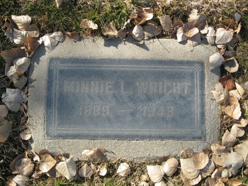 Wright, Minnie Loretta gravesite
