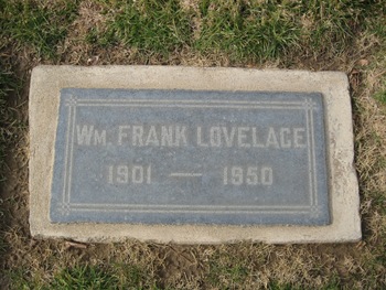 Lovelace, William Frank gravesite