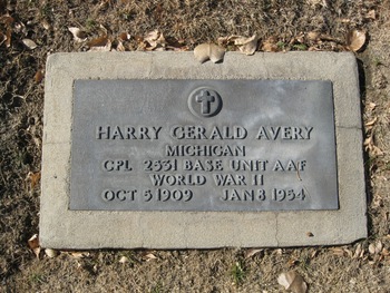Avery, Harry Gerald gravesite