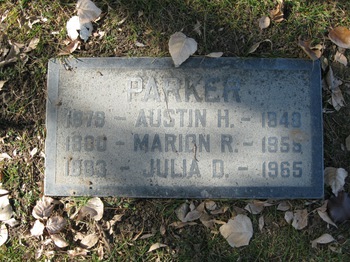 Parker,   Marion Richmond gravesite