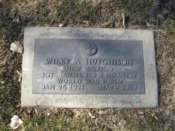 Hutchison, Wiley Allan gravesite
