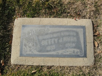 Rush, Elizabeth J. ('Betty') gravesite