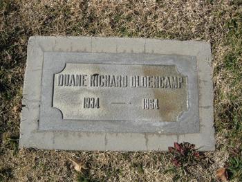 Oldencamp, Duane Richard gravesite