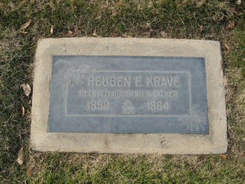 Krave, Reuben Emil gravesite