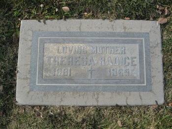 Radice, Theresa Marie gravesite