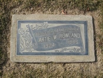 Rowland,   Artie William gravesite