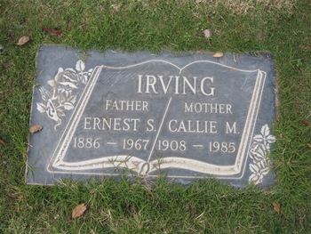 Irving,   Ernest Stanley gravesite