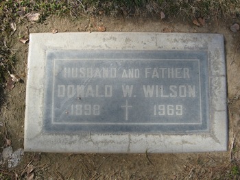 Wilson, Donald William gravesite