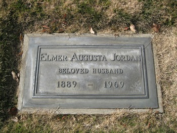 Jordan, Elmer Augusta gravesite