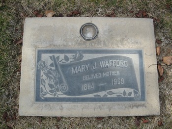 Wafford, Mary Jane gravesite