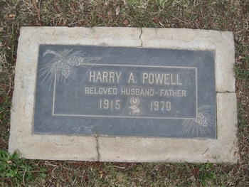 Powell,   Harry Alfred gravesite