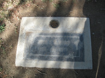 Oldham, John Conner gravesite