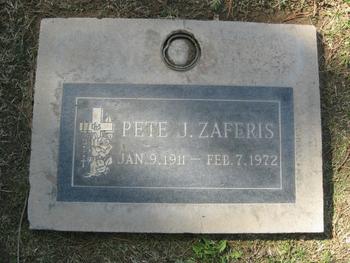 Zaferis, Pete John gravesite