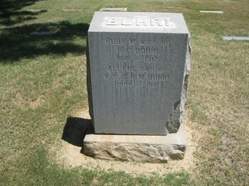 Bohri, Allene gravesite