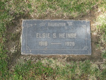 Heinse,   Elsie Sophia Johanna gravesite
