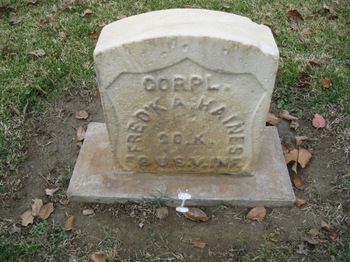 Haines, Fredrick August gravesite