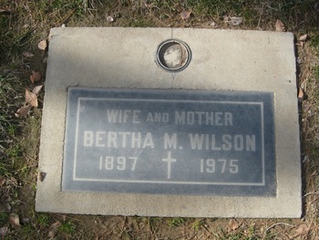 Wilson, Bertha M. gravesite