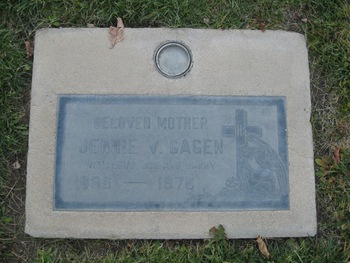 Gagen, Jennie V. gravesite