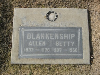 Blankenship, Allen gravesite