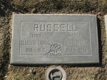 Russell, Clarence Thomas gravesite