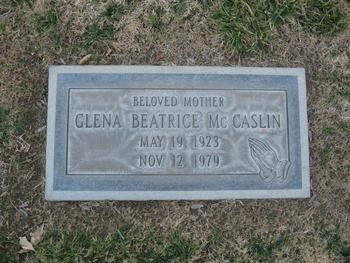 McCaslin, Glena Beatrice gravesite