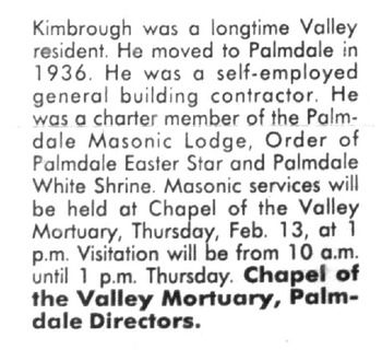 Kimbrough,   Walter Emory obituary