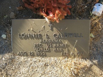 Caldwell, Pvt Lonnie Lawrence gravesite