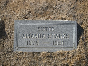 Starks, Amanda gravesite