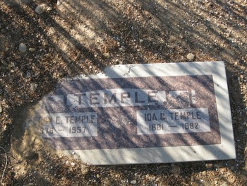 Temple, Ida Blanch gravesite