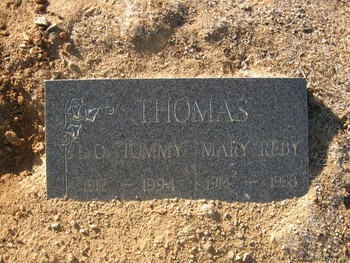 Thomas, La Monte Oscar ('Tommy') gravesite