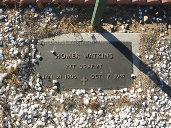 Watkins, Homer gravesite