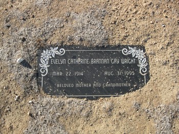 Wright, Evelyn Catherine gravesite