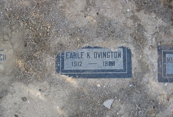 Ovington,   Earle Kester ('Kes') gravesite
