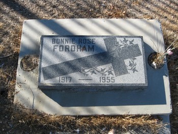 Fordham, Bonnie Rose gravesite