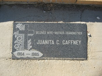 Gaffney, Juanita Gurley gravesite