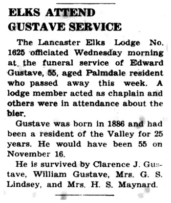 Gustave, Edward Edwin obituary