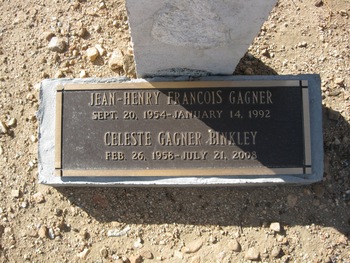 Binkley, Celeste Gagner gravesite