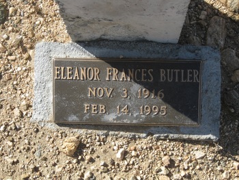 Butler, Eleanor Frances gravesite