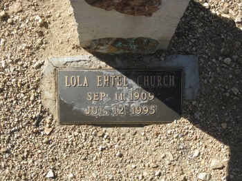 Church, Lola Ethel gravesite