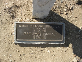 Evans, Jr Berne Holbrook gravesite
