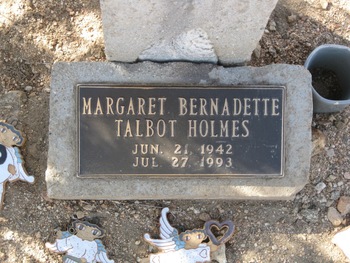 Holmes, Margaret Bernadette gravesite