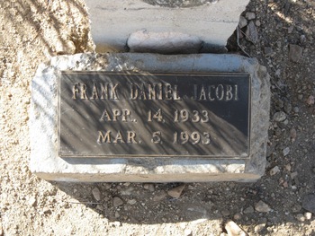 Jacobi, Frank Daniel gravesite