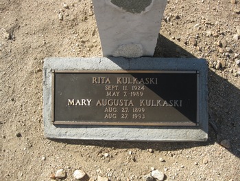 Kulkaski,   Mary Augusta gravesite