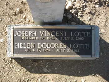 Lotte, Joseph Vincent gravesite