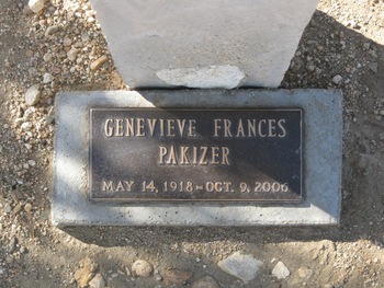 Pakizer, Genevieve Theresa gravesite