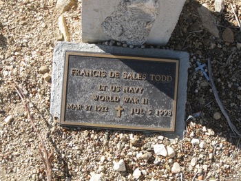 Todd, Francis De Sales gravesite